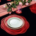 thumbnail image 3 of 6 Manteles Individuales y Posavasos Rojos de Vinilo Prensado,Manteles Individuales Redondos Rosas 15 Pulgadas, Manteles Individuales para Mesa de Comedor, Centro de Mesa de Comedor, 3 of 7