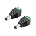 thumbnail image 1 of Unique Bargains 2Pcs 5.5x2.5mm,DC Power Jack Plug Adapter Connector for LED Strip CCTV Camera Cable Wire Ends, 1 of 3