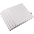 thumbnail image 1 of Thmyo Paquete de 4 fundas de almohada 100% algodón, cómodas, decorativas y sólidas, fundas de cojín cuadradas, fundas de almohada en blanco para sublimación, fundas de almohada navideñas para sofá (18, 1 of 4