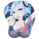 thumbnail image 1 of Non Slip Mouse Pad Wifu Mousepad Anime Gaming Pretty Funny Mouse Pad With Gel Wrist Support Purple, 1 of 5