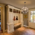 thumbnail image 2 of 4-Light Dimmable Geometric Wood Bead Chandelier for Dining Room & Foyer, 2 of 11
