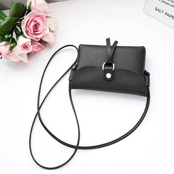 WIZUTIZ Women's Wallets Large Women Card Case Purse Womens Messenger Bags Womens Crossbody Bags Shoulder Bags Medium Solid Bags Waterproof Large-Capacity Bag 1 PC Black
