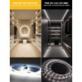 thumbnail image 3 of Tira de luces LED COB de color blanco c&aacute;lido 10M, Tira de LED, luces LED de alto brillo con 3200 LED, Luz LED COB 110LM 180 Grados de Iluminaci&oacute;n Cortable para Dormitorio (3000K,, 3 of 8