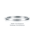 thumbnail image 2 of ZHOU LIU FU PT950 Wedding Band Ring for Women Lover Size 13 B018507, 2 of 8