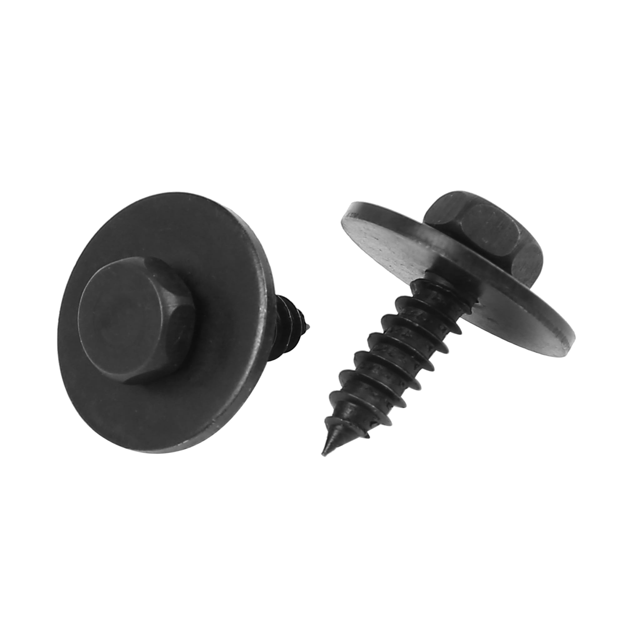 Unique Bargains 50 Pcs Car Screw Bolt Retainer Black Metal for BMW