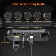 JYX Bluetooth Speaker, Portable Party Speaker with Wired Microphone, DJ Lights, Supports TF Card/ USB, 24H Palytime, D50