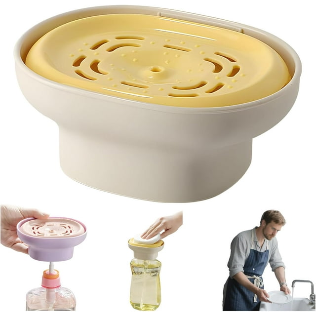 Presseur de Détergent - Presseur de Détergent à Lessive, Distributeur de Détergent à Lessive Réutilisable, Pompe à Détergent à Lessive, pour Détergent Liquide, Idéal pour Laver la Vaisselle (02)