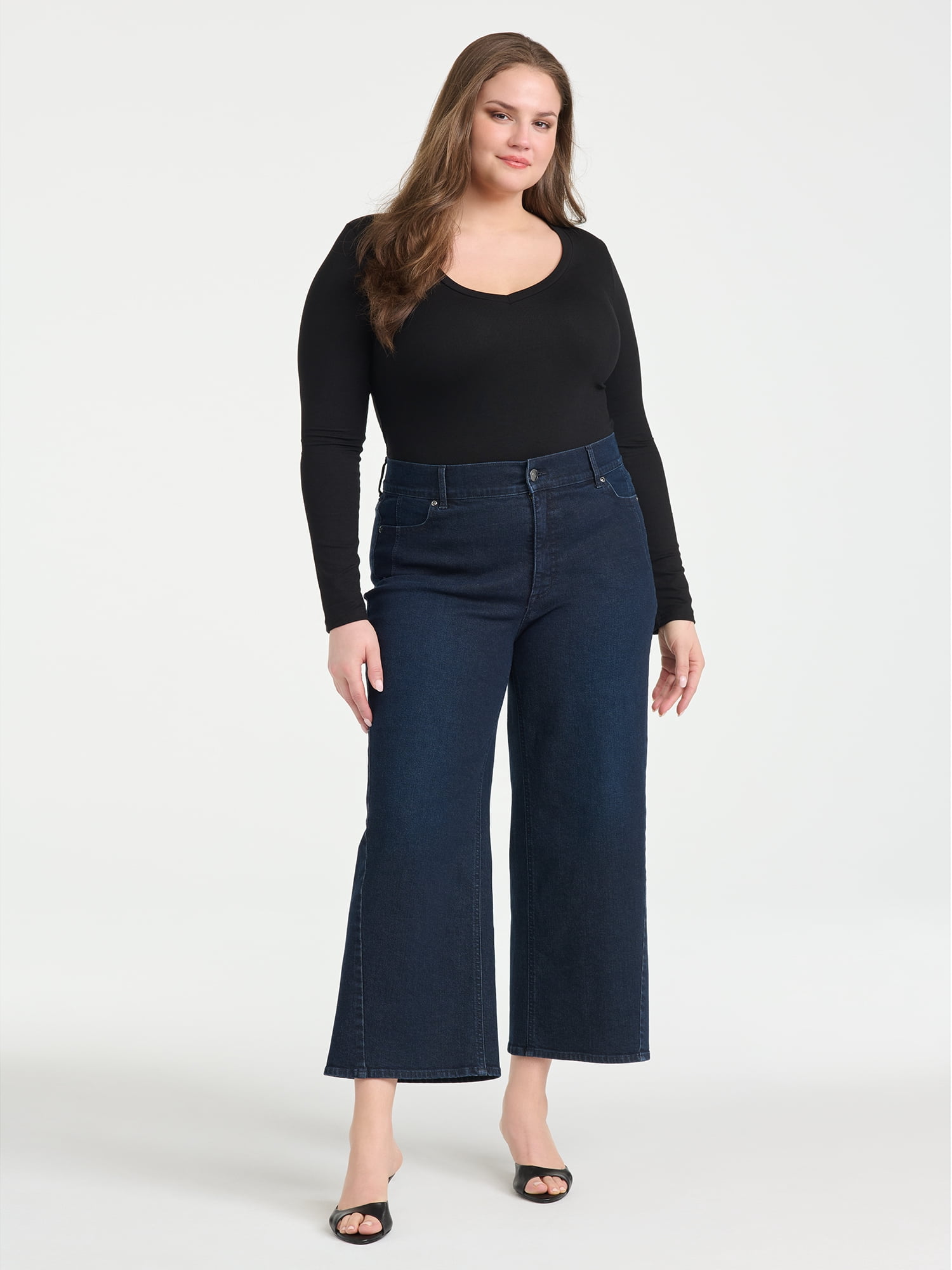 Sofia Vergara Women's Plus Size Margot Super Wide Crop Sizes 14W-26W