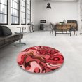thumbnail image 4 of Ahgly Company Machine Washable Indoor Rectangle Transitional Cranberry Red Area Rugs, 5' x 7', 4 of 7