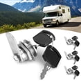 thumbnail image 4 of Cam Lock Toolbox Lock Tubular Cam Lock Keyed Alike Replacement Rv Cabinet Lock 4Pcs Cam Lock Toolbox Drawer Cabinet Locker Replacement Tubular With Keys For Trailer RV 15mm Dia, 4 of 8