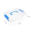 thumbnail image 2 of MasteelfCA 5pcs Transparent Desktop Storage Box Toy Packing Box Plastic Carrying Case with Handle, 2 of 8