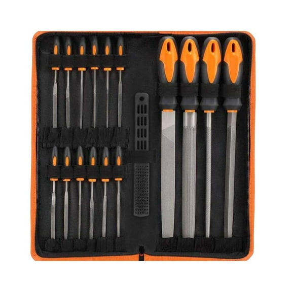 File set combination 17pcs metal round file steel file grinding tool