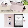 thumbnail image 4 of for Kindle Paperwhite 7 inch 12th Gen 2024 Released Case, Rhombus Pattern Multiple Viewing Angles Stand Slim Folio Cover (Rose Gold), 4 of 6