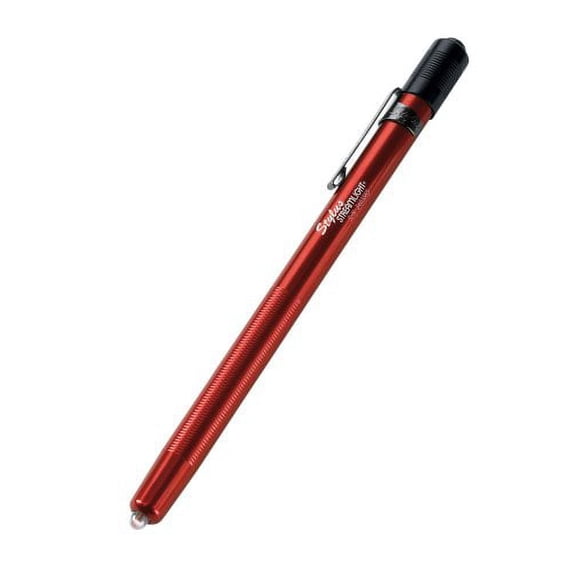 Streamlight 65035 Stylus 3-AAAA LED Pen Light, Red with White Light 6-1/4-Inch - 11 Lumens
