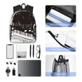 thumbnail image 4 of Easygdp Piano Keys With Musical Notes Mochila Casual para Portátil, Mochila para Escuela, Viajes, Negocios, 4 of 6