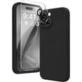 thumbnail image 1 of Entronix Étui en Silicone Liquide pour Apple iPhone 15 Plus, 6,7 Po, Noir, 1 of 7