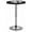 Black, variant on Magshion 31" Round Bar Table Height Adjustable 26"-35" Pub Table with Enlarged Base for Living Room Patio Bistro Café, Silver