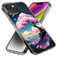 thumbnail image 2 of MUNDAZE Apple iPhone 6/7/8/SE 2020/SE 3 2022 Shockproof Clear Hybrid Protective Phone Case Kawaii Manga Pink Cherry Blossom Japanese Sky Floral Ocean Cover, 2 of 5