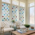 thumbnail image 4 of DKTIE 17.7" x 78.7" Agate Stone Lattice Pattern Stained Glass Privacy Window Film, Anti-UV & Heat Blocking, Easy Install Electrostatic Cling, Deliver installation tools, 4 of 12