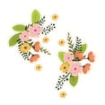 thumbnail image 1 of Inteprter Pegatinas Rosa PVC Mural hermosos colores elegante refrigerador pared pegatina vidrio baño adornos autoadhesivo Decoración del hogar Y1546, 1 of 6