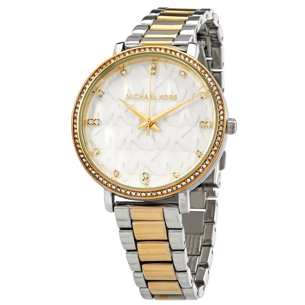 Michael Kors Pyper Quartz Crystal White Dial Ladies Watch MK4595 ...