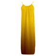 thumbnail image 5 of BOOMNY Women's Backless Cami Dress Spaghetti Strap Cami Lounge House Dresses Gradient Color Flowy Beach Summer Maxi Sundress, 5 of 5