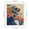 thumbnail image 2 of Paint by Numbers Kit for Adults, Skeleton In Suit With Roses Paint by Numbers, Easy Paint by Numbers Kit for Adults Beginner, DIY Adult Paint by Number Kits on Canvas, 12x16in Home Decor, 2 of 7