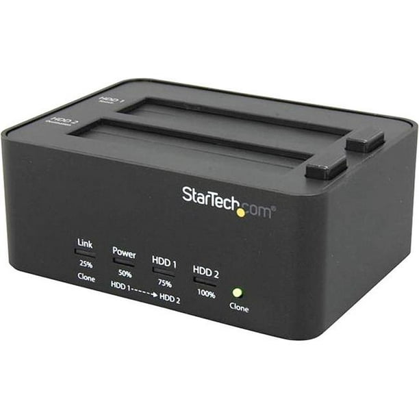 grænse Taxpayer hulkende StarTech ST-SATDOCK2REU3 USB 3.0 SATA Hard Drive Duplicator & Eraser Dock -  Standalone 2.5-3.5 in. HDD & SSD Eraser & Cloner - Walmart.com