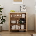 thumbnail image 4 of Bingirl 34.3-Inch Storage Rattan Sideboard Buffet Cabinet: Adjustable Shelves & Metal Handles, Ideal as Accent, Buffet, Console, or Coffee Bar Cabinet, 4 of 5