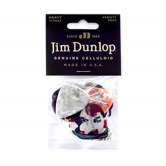 Dunlop PVP107-U Celluloid Heavy Variety Pack - Envelope From 12 Guitar