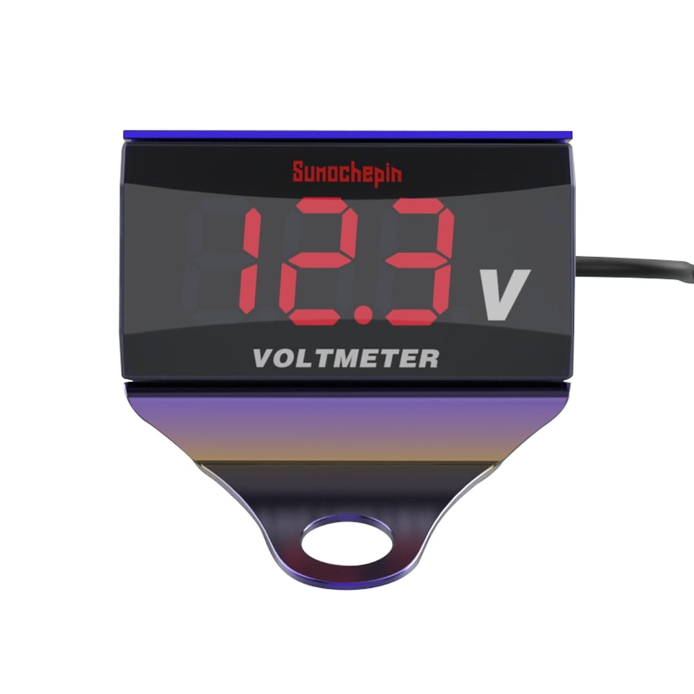 Car Motorcycle 12V Digital LED Display Voltmeter Voltage Gauge Panel Meter 
