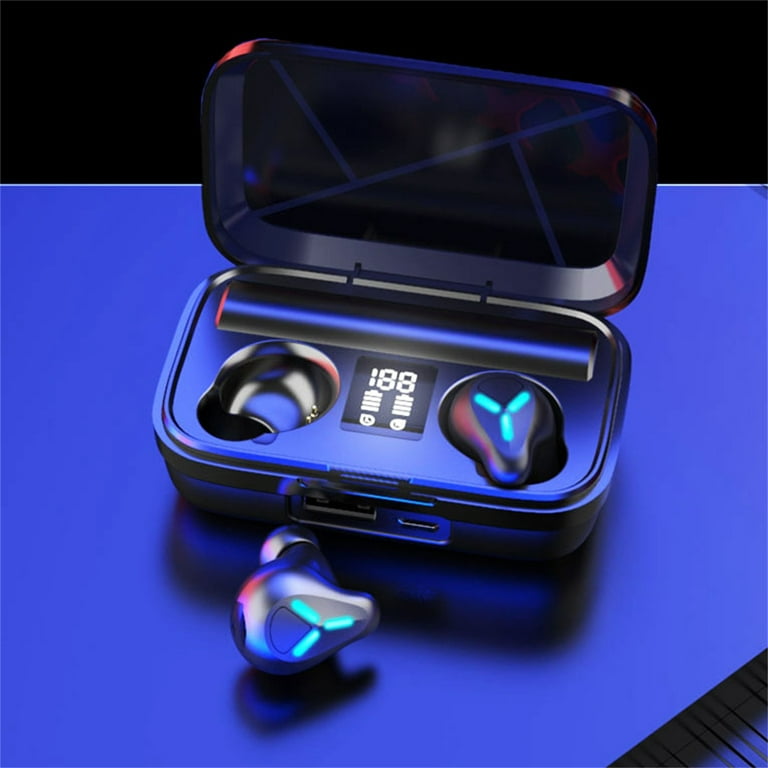 Samickarr Bluetooth Earbuds Gifts For Men Women Clearance Deals,Hi-Fi TWS- Headphones With LED Digital Display Breathing Lamp Touch-Control Bluetooth  5.2 Wireless Earphones Earbuds Headset IPx5 