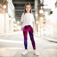 thumbnail image 2 of MIXUE Toddler Girls Pants Leggings Gradient Print Stretch Yoga Clothes Streetwear,Pink,5-6 Years, 2 of 5