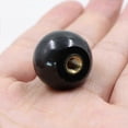 thumbnail image 5 of Ball Lever Knob - 10pcs M6*25mm Insulator Handle Black Bakelite Ball Knob Female Thread Round Copper Nut Universal Machine Tool Accessories-1, 5 of 5