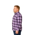thumbnail image 4 of Big Kong Camisa Tallas Grandes Hombre Lila Cuadros Morado Oversize, 4 of 5