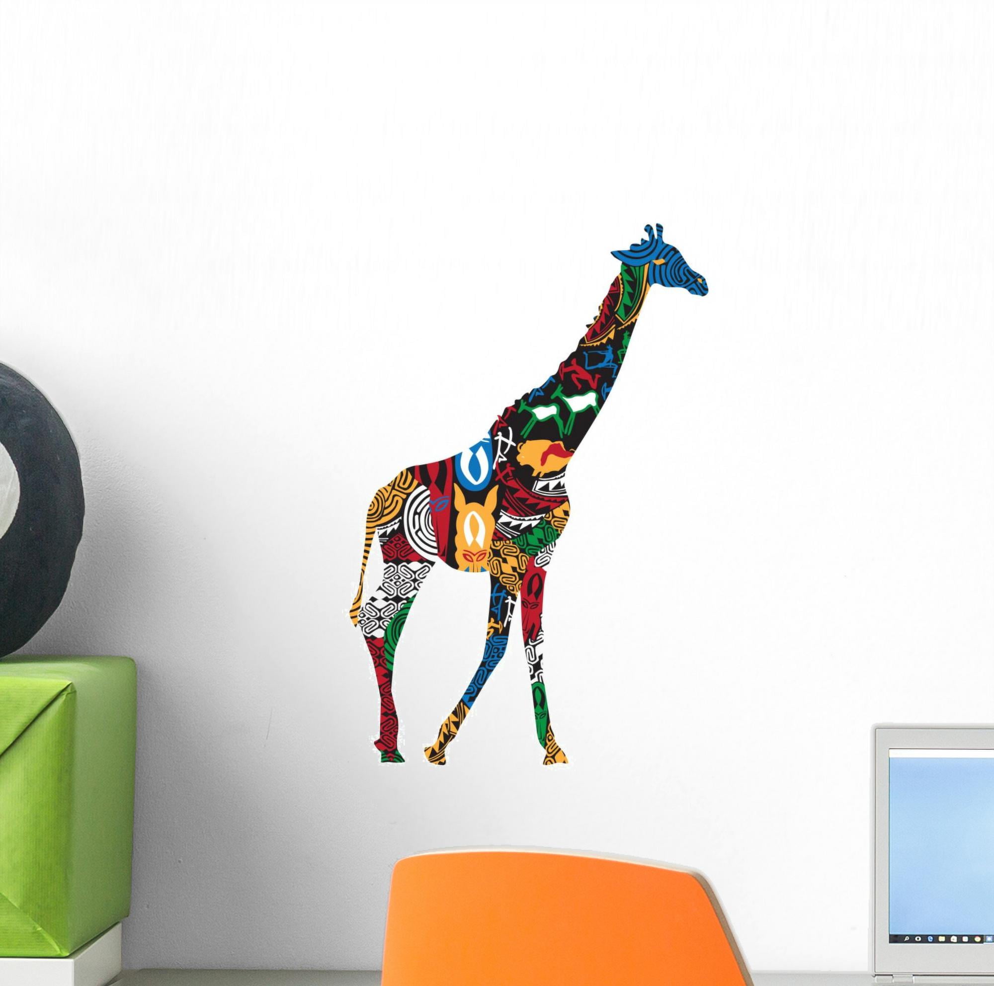 Huge Giraffe Head Animal Vinyl Decal Animal Wall Decal x15 Wall Decor 