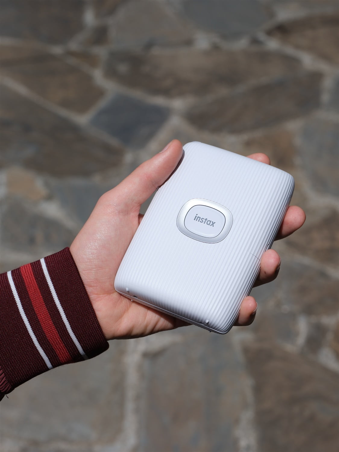 Fujifilm Instax Mini Link 2 Smartphone Printer Clay White | 40 Exposures | Case