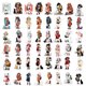 thumbnail image 4 of Paquete de pegatinas de anime con forma de niña y gato, 51 unidades, dibujos animados decorativos, 4 of 4