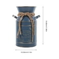 thumbnail image 2 of Greenadscape Jarra De Metal Azul Vintage Para Flores Decorativas Estilo Rústico Ideal Para Arreglos Y Almacenamiento, 2 of 6