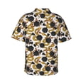 thumbnail image 3 of Daiia Snake And Rose Hawaiian Shirt for Men Gentle Cotton Regular Short Sleeve Casual-Medium, 3 of 9