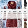thumbnail image 3 of Rutainlusire Womens Trendy Warm Comfy Loose Puffer Jackets Coat Jackets 2026 Women's Fashion Solid Color Casual Zipper Padded Keep Warm Cold Protection Long Sleeve Parkas, 3 of 4