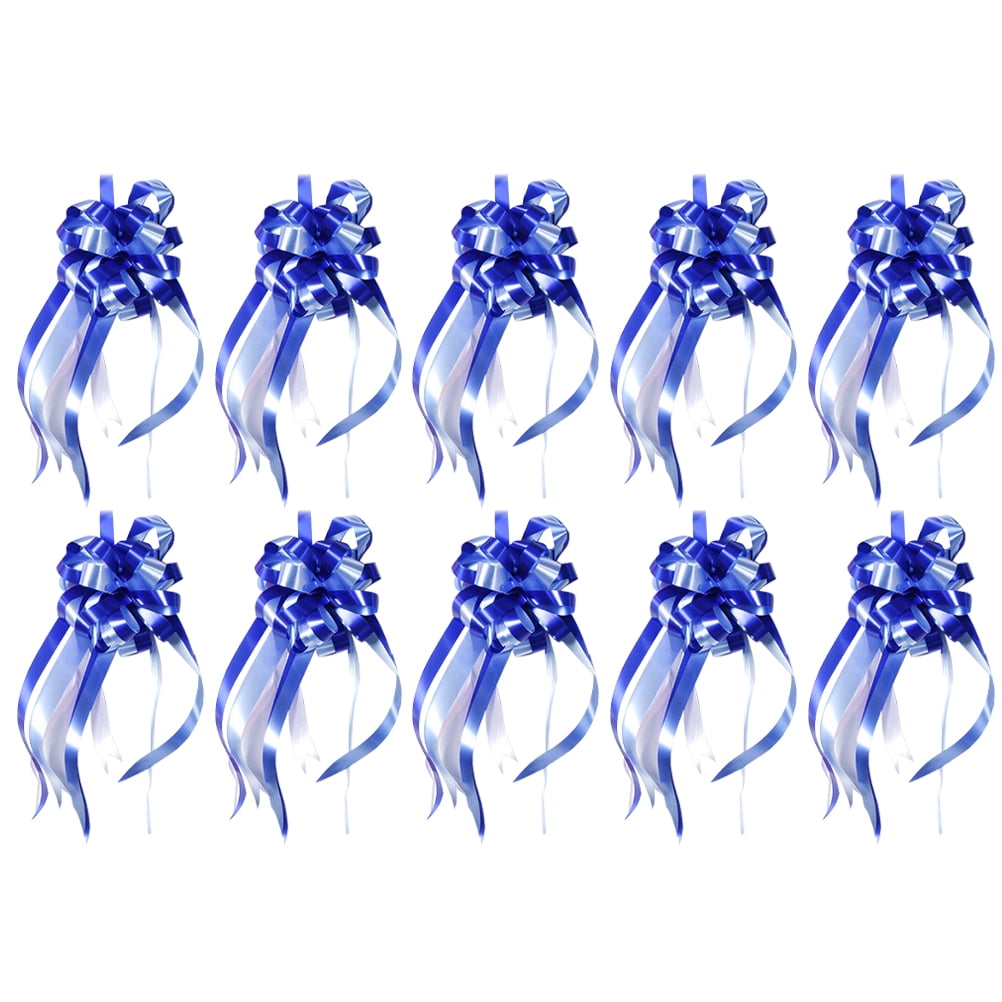 10Pcs Wrap Ribbon Pull Bows Bunting Ribbon Pull Strings Pull Bows Gift