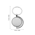 thumbnail image 2 of unbranded 5Ud Llaveros Metálicos Para Sublimación DIY Con Rotación Completa Y Acabado Premium En Color Plata, 2 of 8