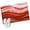 Red, variant on 2'x6' Rug Runners for Hallways Kitchen, Blue Waves Abstract Non Slip Entryway Beside Floor Carpet Runner, Ocean Fluid Gradient Luxury Washable Laundry Room Bedroom Throw Rugs Mat for Family Pet