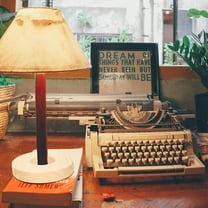 TOYMYTOY Round Wooden Lamp Base Khaki High Performance Table Accessory 5Pcs