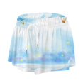 thumbnail image 4 of Gibobby Pantalones De Casuales Para Mujer Pantalones cortos 2 en 1 para mujer(Aqua, L), 4 of 5