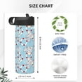 thumbnail image 4 of Sikiie Baby Elephant Print 18OZ Insulated Straw Cup, Portable Leak-proof Sports Water Bottle, Stainless Steel Water Cup Suitable for Home and Outdoor, 4 of 8