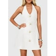 thumbnail image 3 of PRETTYGARDEN Cocktail Dresses for Women Short Summer Elegant Halter V Neck Sleeveless A Line Spring Mini Party Dress, 3 of 10