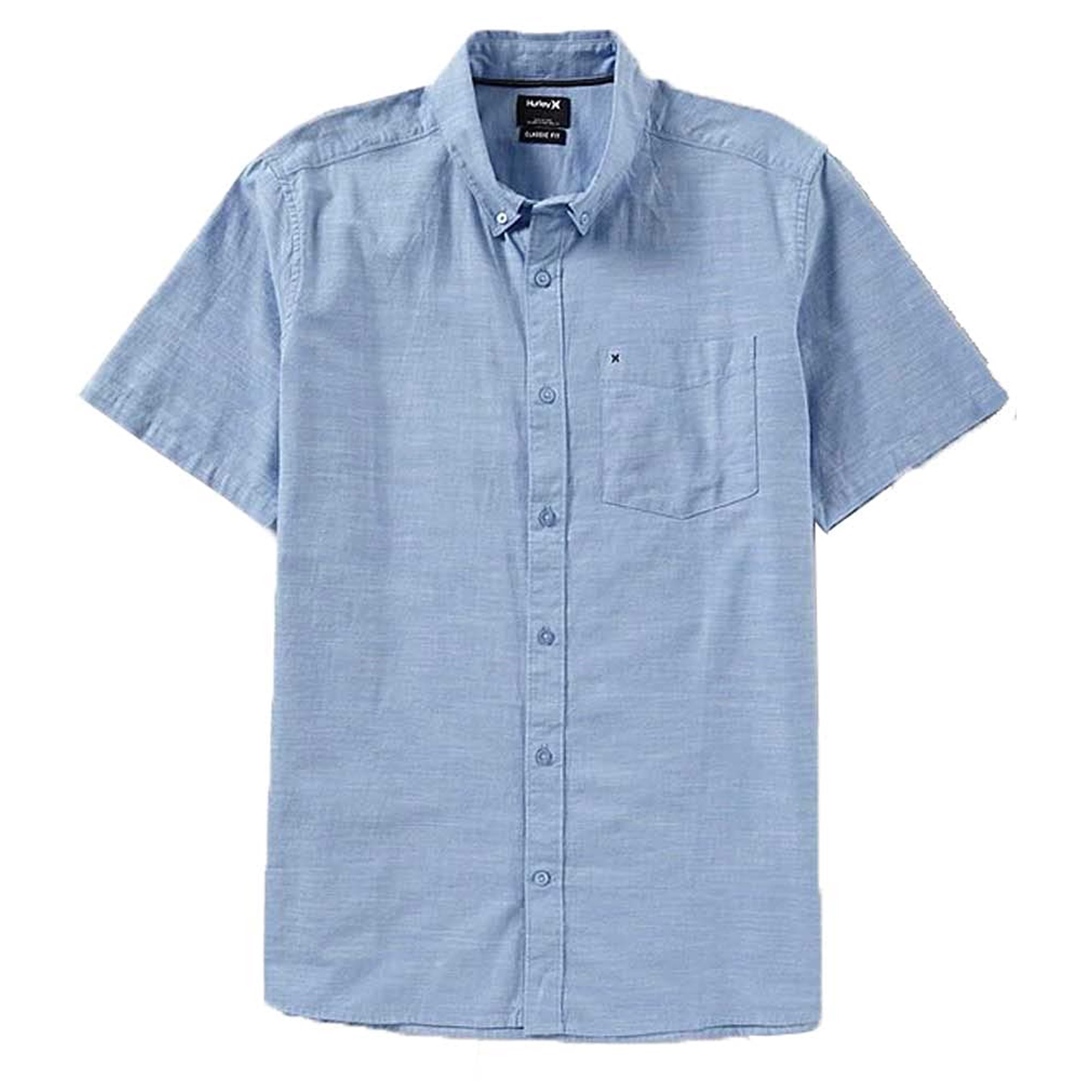 Chemise Boutonnée Hurley Taille L - Gris à Carreaux - Manches Courtes - Neuf Avec étiquettes