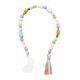 thumbnail image 5 of Guirnalda de cuentas de madera de Pascua con borlas, adornos rústicos de primavera con cuentas de granja Estilo Zanahoria, 5 of 8